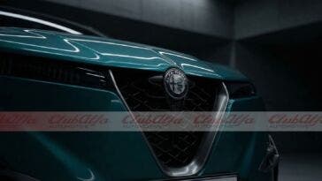 Nuova Alfa romeo Stelvio 2026 verde teaser