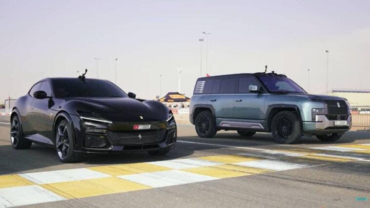 drag race ferrari purosangue