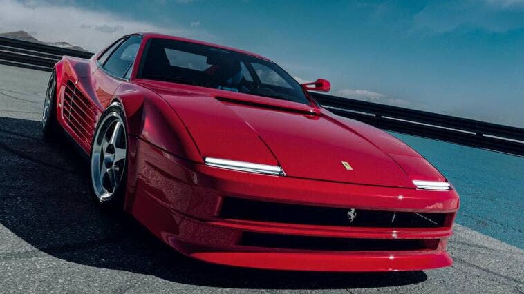 ferrari testarossa render