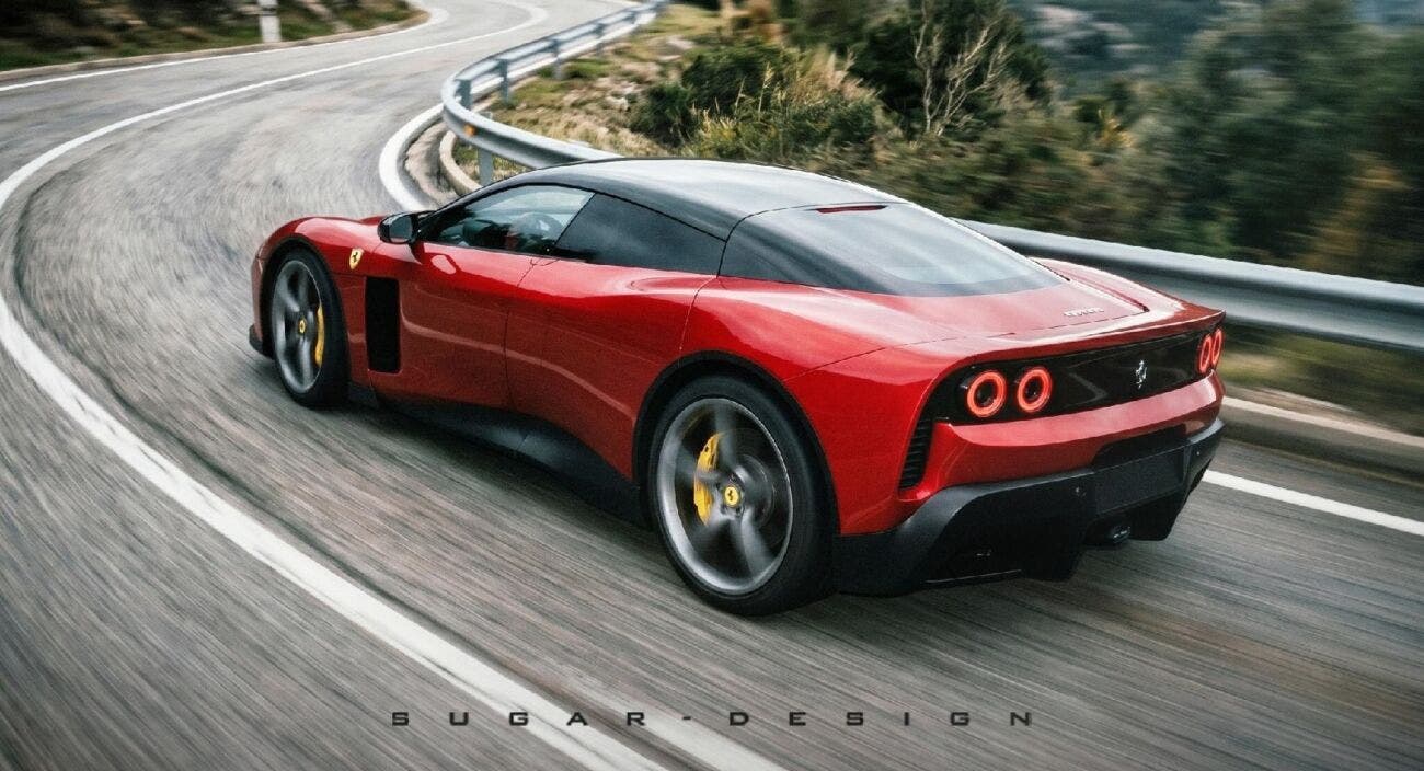 Ferrari Luce versione con DNA Maranello render