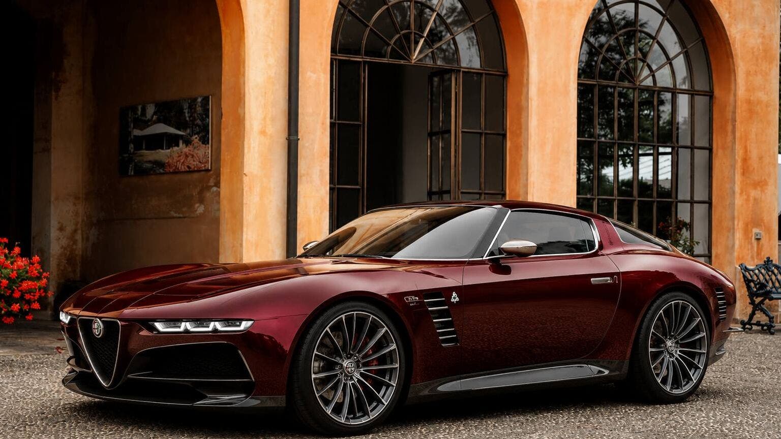 Alfa Romeo mostra un render di un nuovo modello BottegaFuoriserie, con forma simile a una shooting brake e ipotesi di nome Montreal