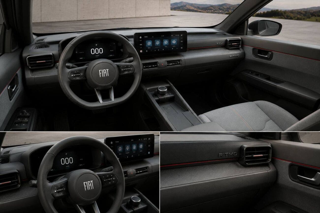 Nuova Fiat Ritmo, concept virtuale con design moderno e linee squadrate
