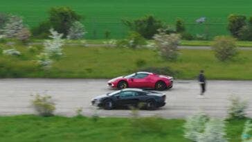 Drag Race Ferrari vs Lamborghini