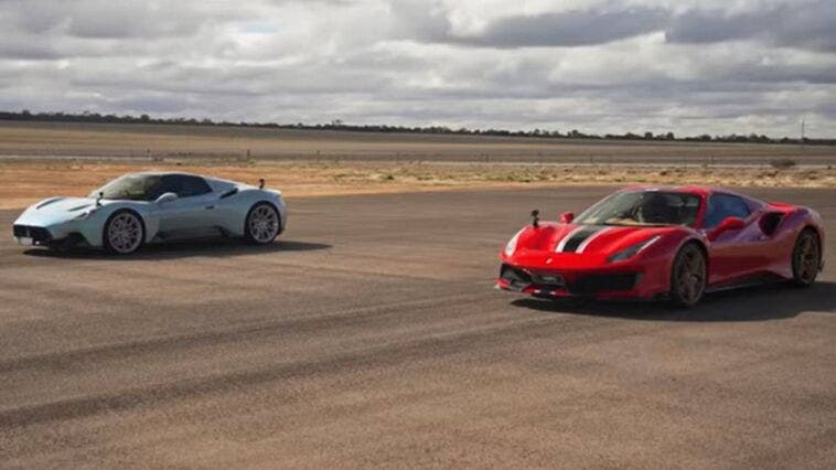 Ferrari vs Maserati drag race