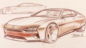 Citroën SM rendering