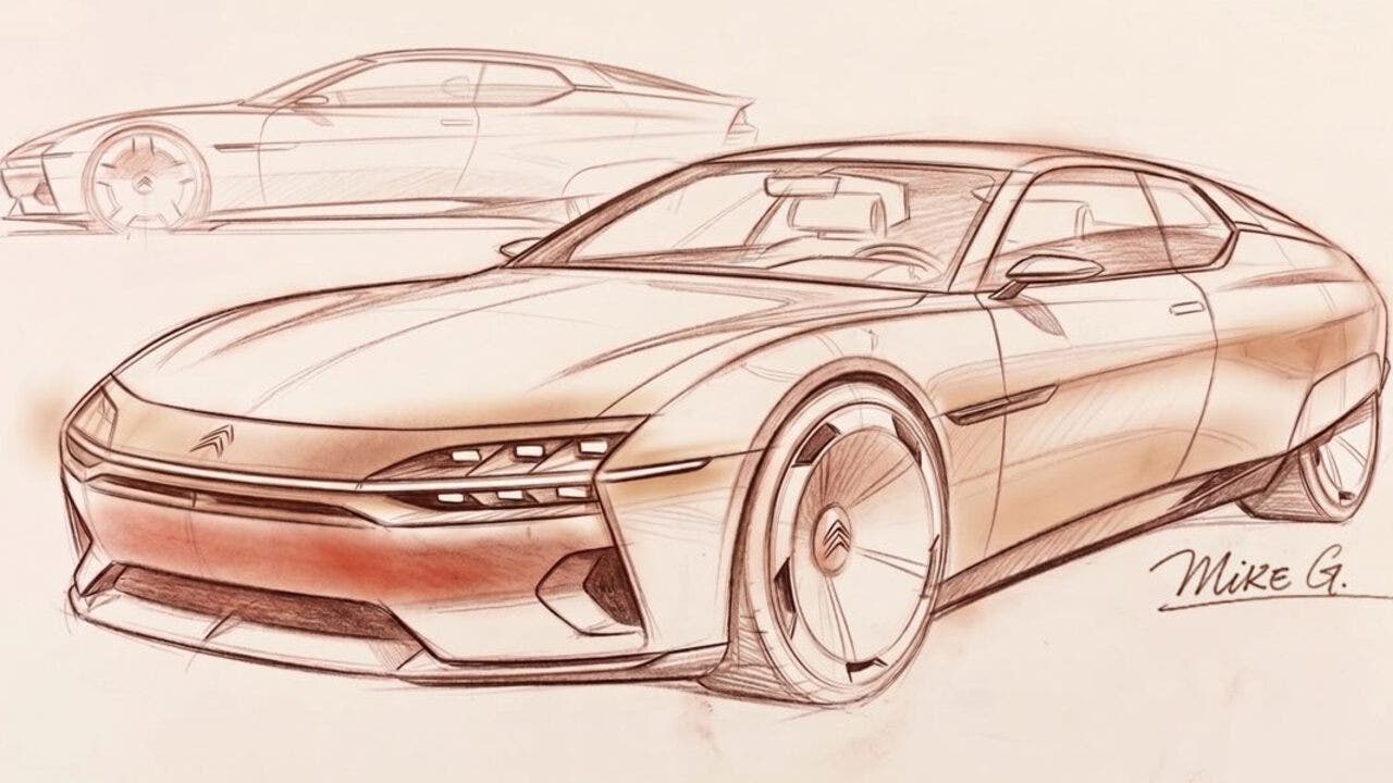 Citroën SM rendering