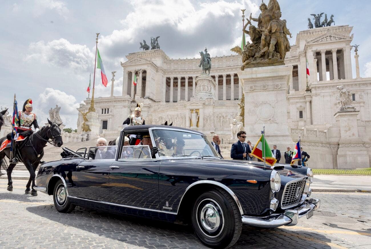 Lancia Flaminia Presidenziale e Sergio Mattarella 1