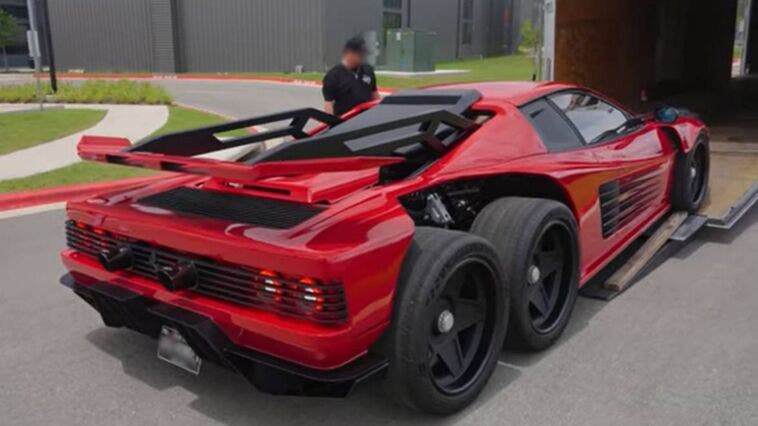 ex Ferrari Testarossa 6x6
