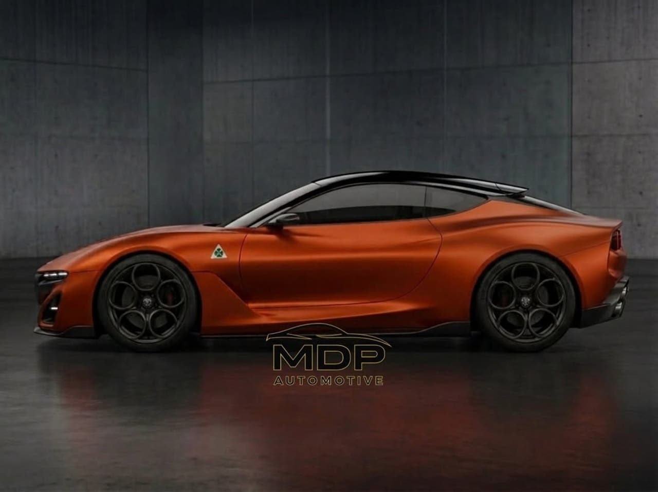 nuova Alfa Romeo Milano 2 inedita concept car sportiva vista laterale