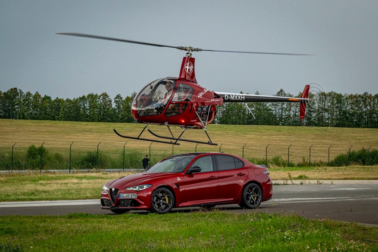 Alfa Romeo Giulia Quadrifoglio e Evocopter