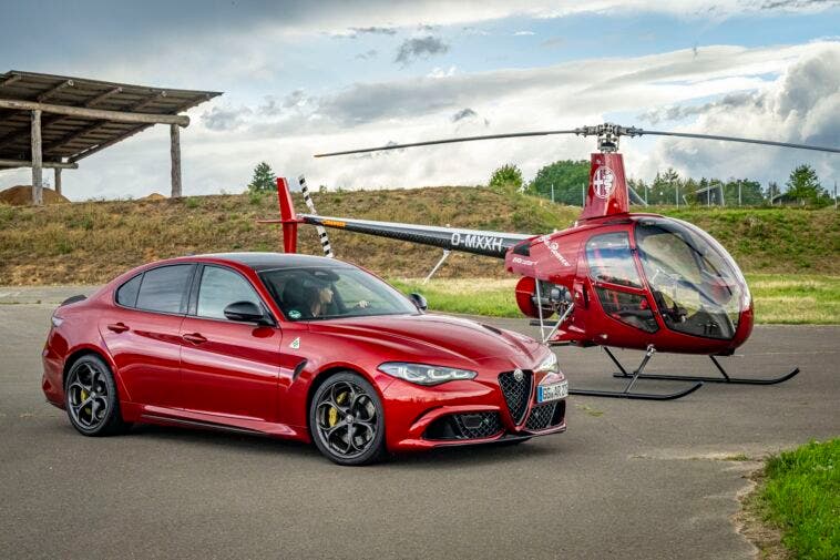 Alfa Romeo Giulia Quadrifoglio e Evocopter