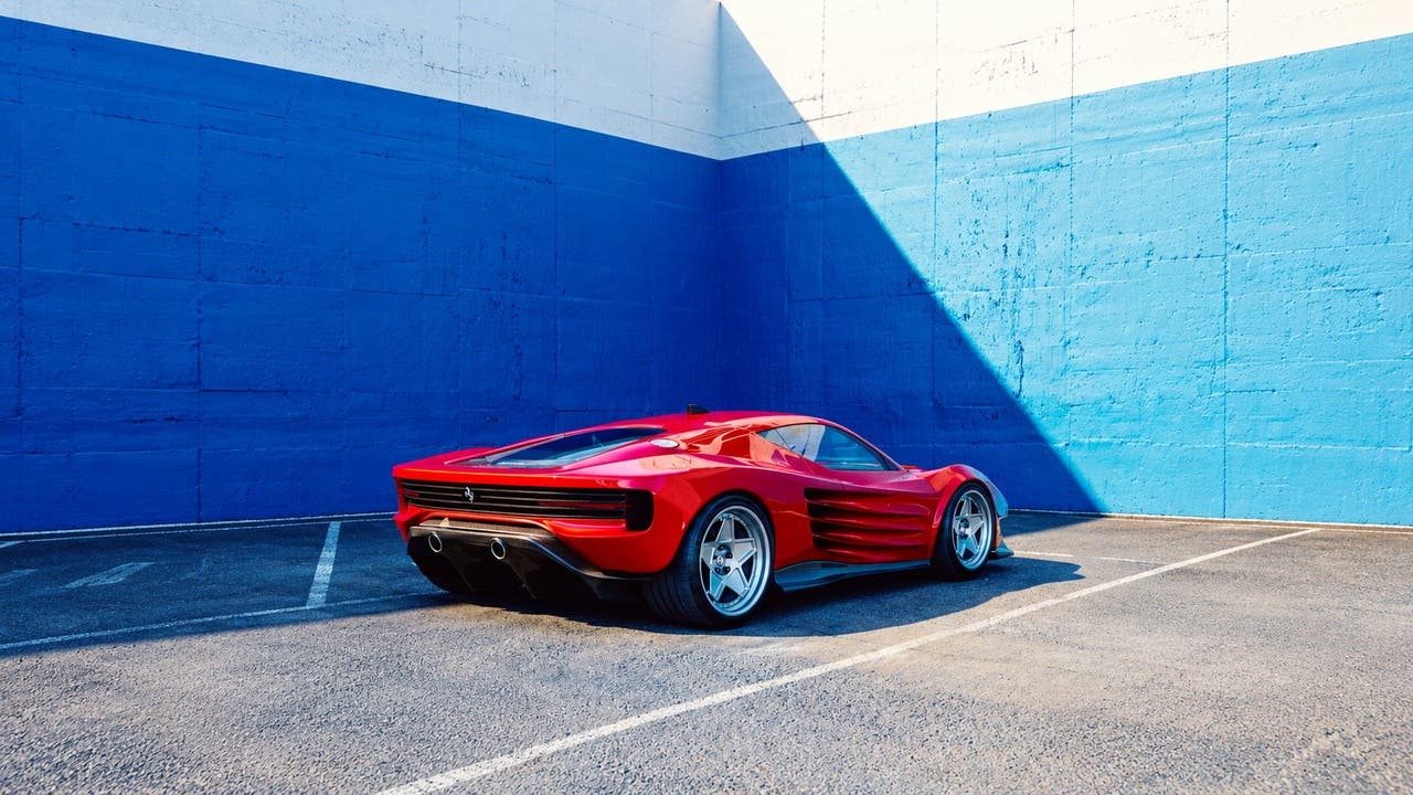 Ferrari 849 Testarossa render retrò