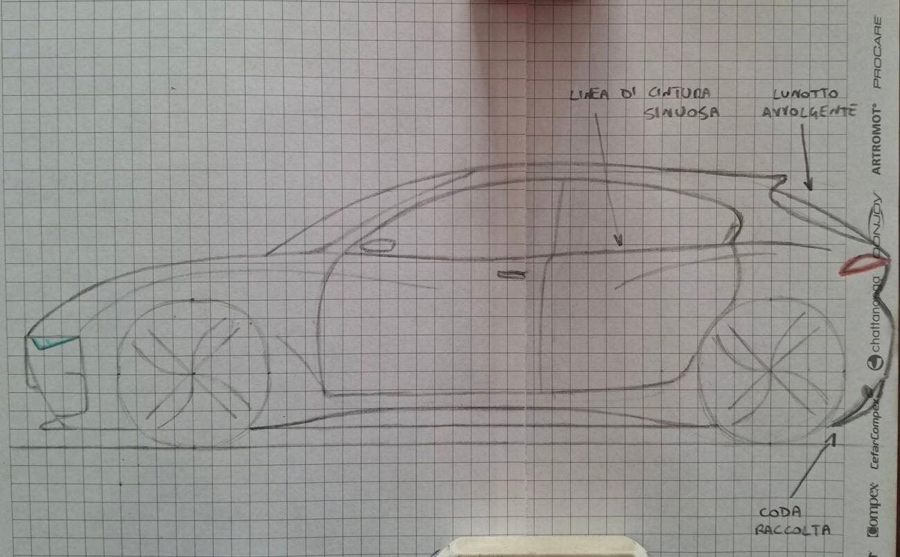 Nuova Alfa Romeo Giulietta disegno