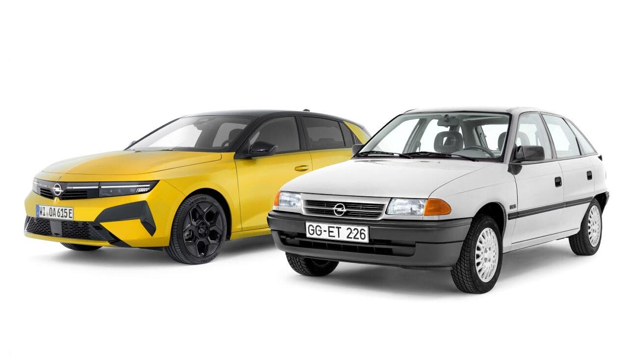 1991 Opel Astra & 2026 Opel Astra electric
