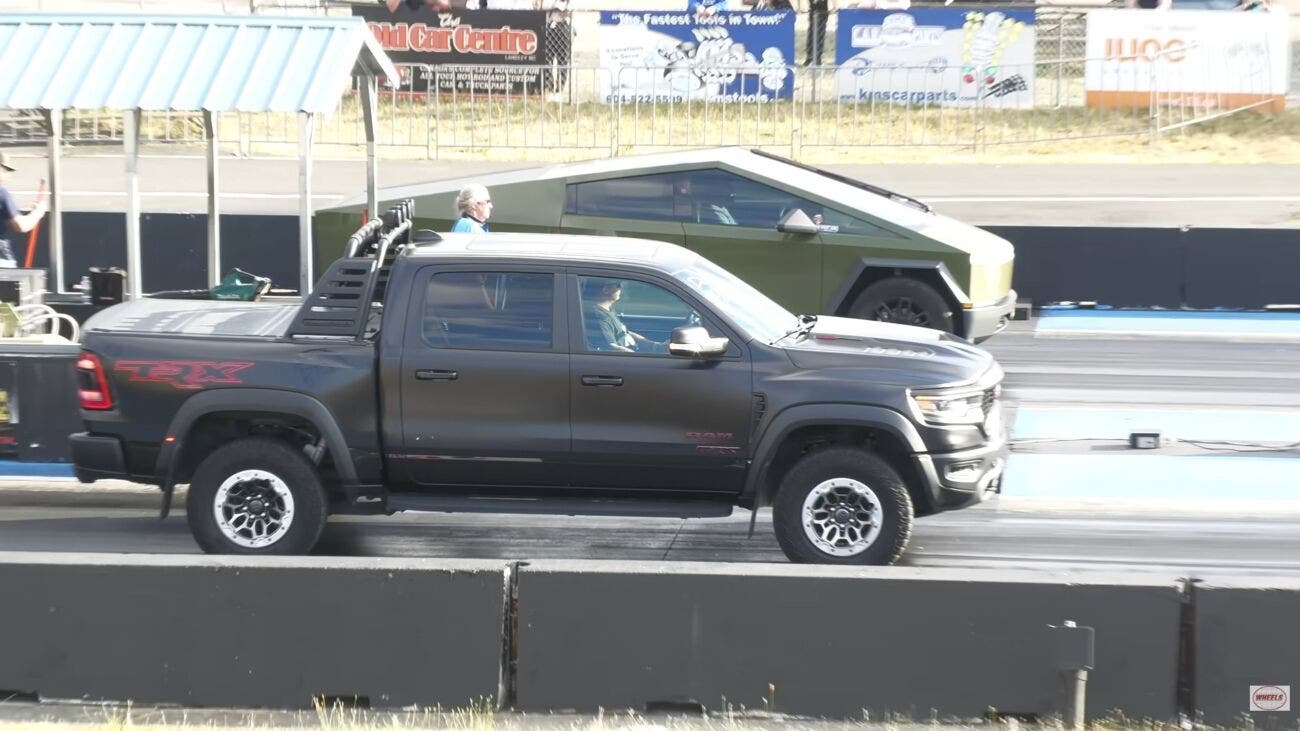 Ram 1500 TRX vs. Tesla cyberbeast