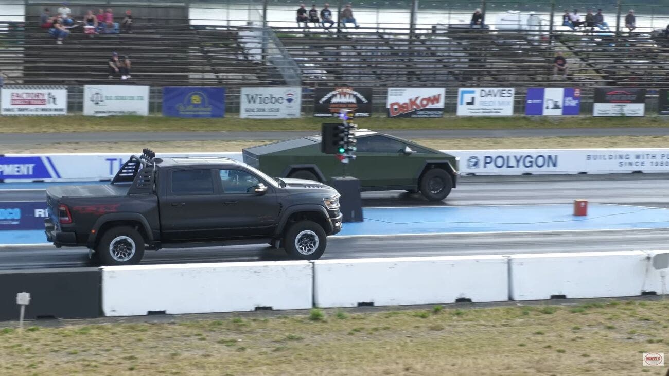 Ram 1500 TRX vs. Tesla cyberbeast