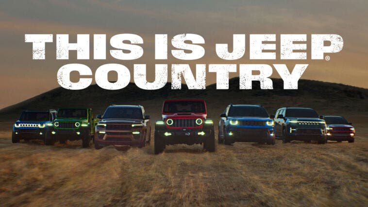 Jeep brand declares, “This is Jeep Country,” in new advertising campaign.