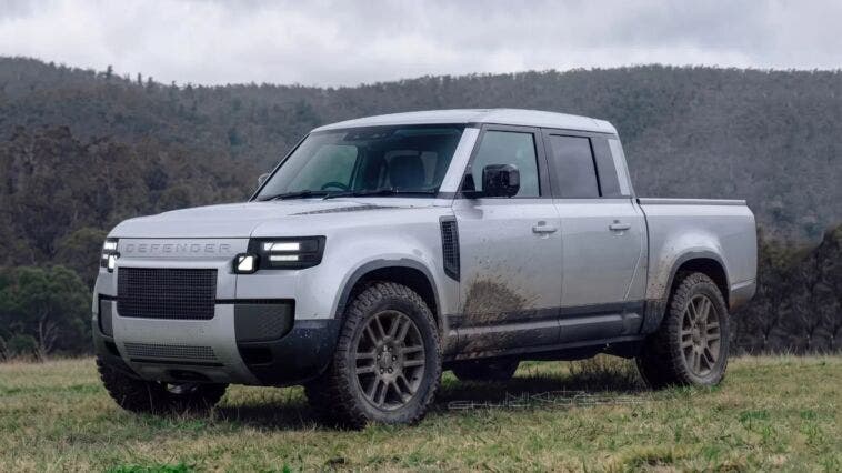 Land Rover Defender pickup by Stellantis