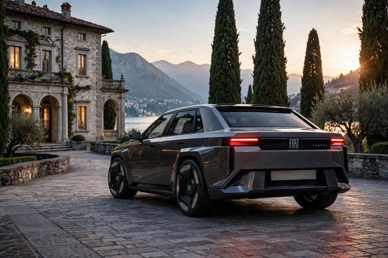 Render indipendente realizzato con AI da Sezer Design – immagine non ufficiale Fiat