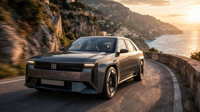 Render indipendente realizzato con AI da Sezer Design – immagine non ufficiale Fiat