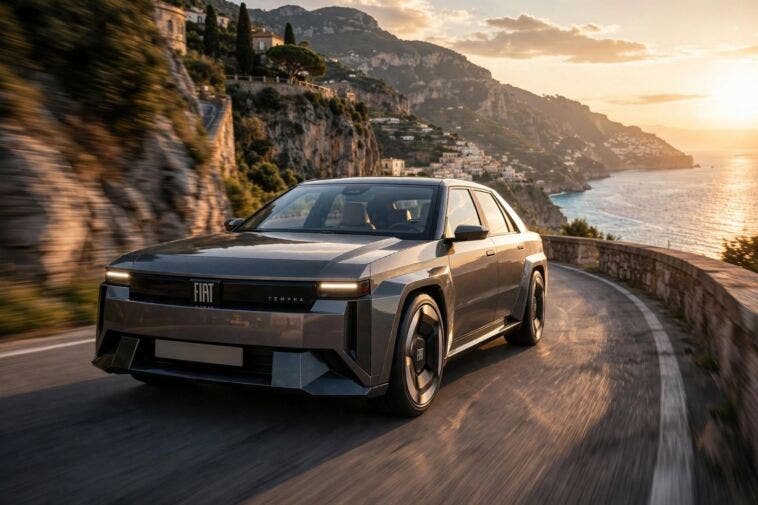 Render indipendente realizzato con AI da Sezer Design – immagine non ufficiale Fiat