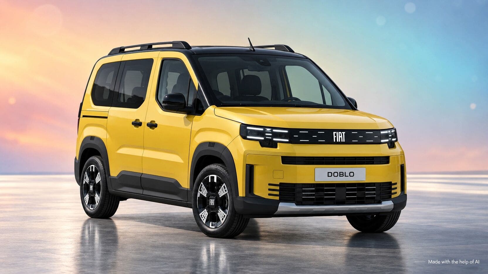 Nuovo Fiat Doblò, e se diventasse così? Il render immagina un cambio totale di stile