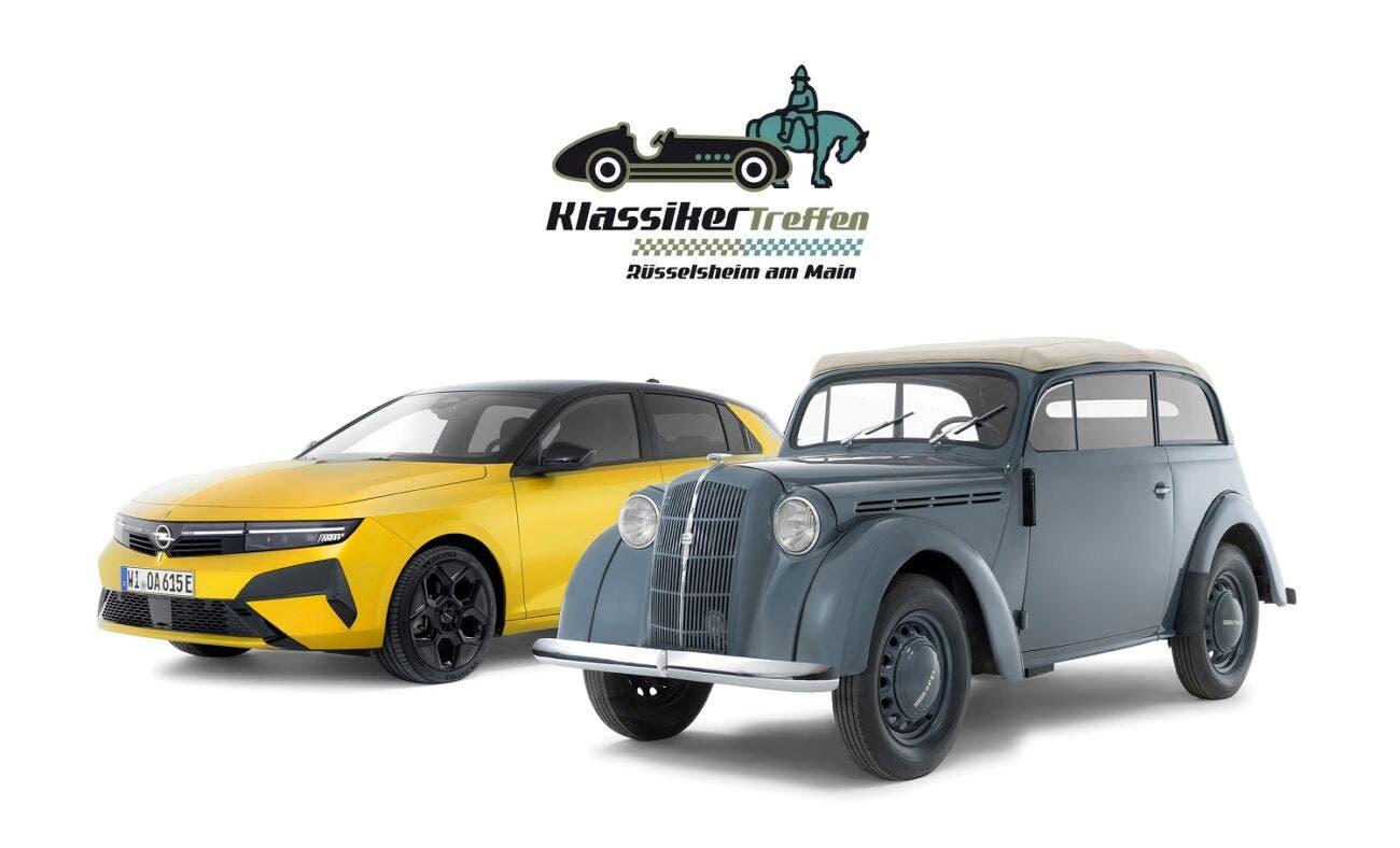 1937 Opel Kadett Cabrio-Limousine & 2026 Opel Astra electric