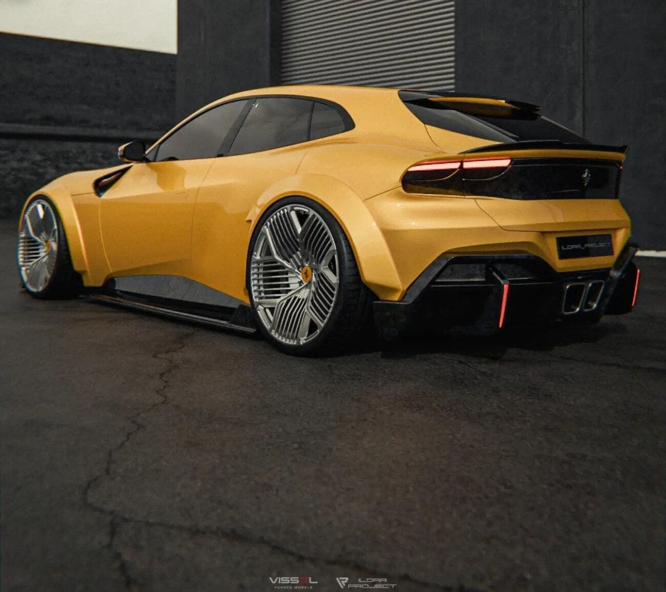 ferrari Purosangue render