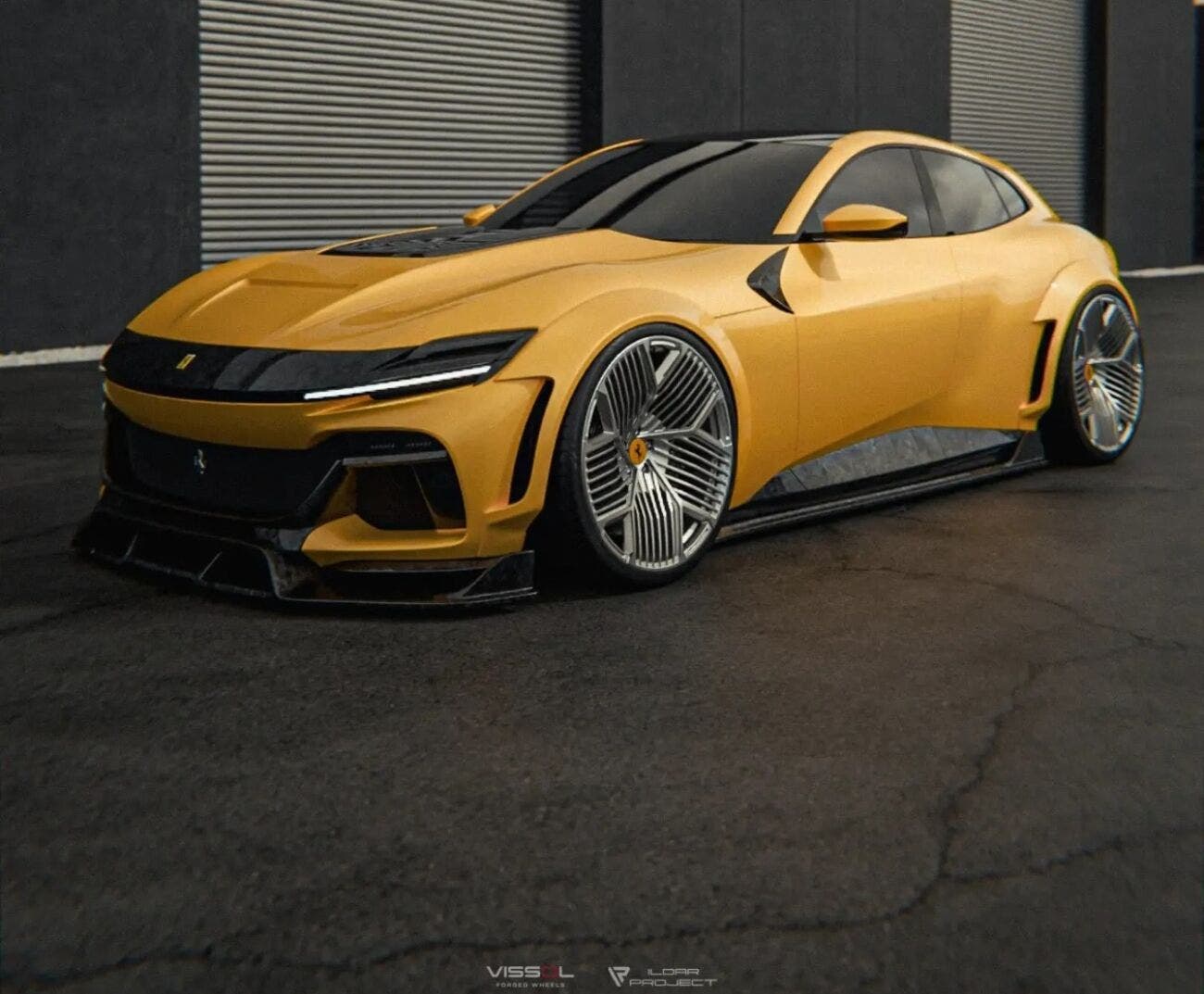 ferrari Purosangue render