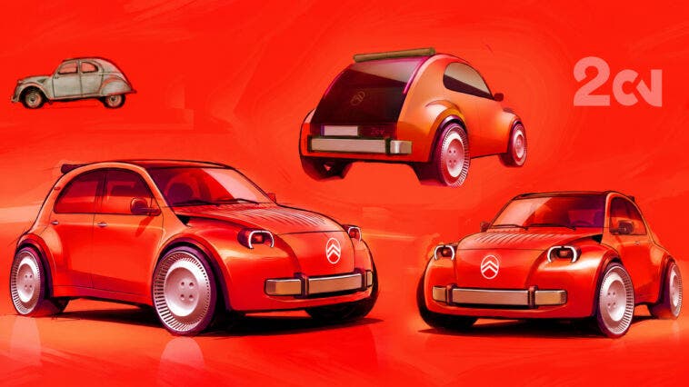 Citroen 2 CV Concept - Bozzetti
