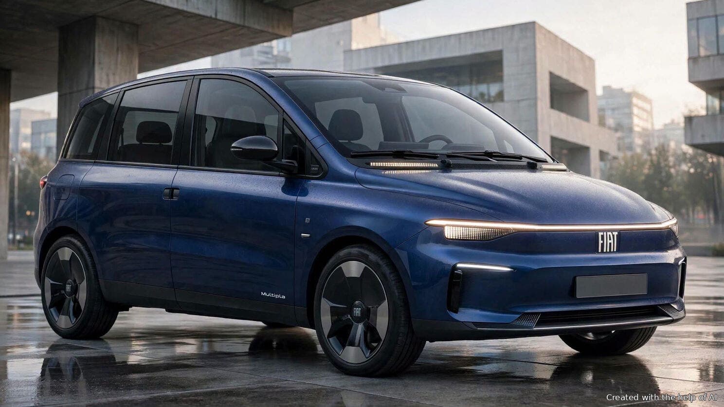 Nuova Fiat Multipla, il render riporta i tre posti davanti e riaccende la voglia di monovolume