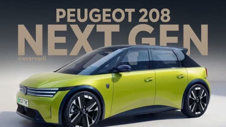 Nuova Peugeot 208 Render Avarvarii