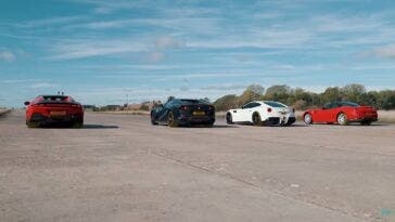 Ferrari V12 drag race