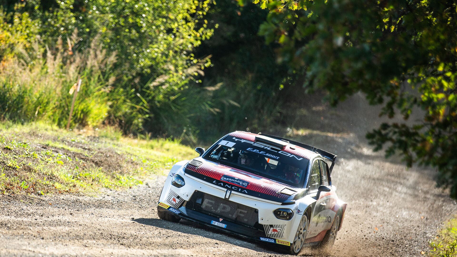 Lancia Ypsilon Rally2 HF Integrale seconda al Rallylegend 2026 con Gryazin, che vince con lei il Memorial Bettega